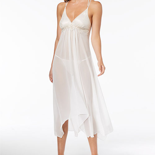 Lace-Trim Chemise Nightgown