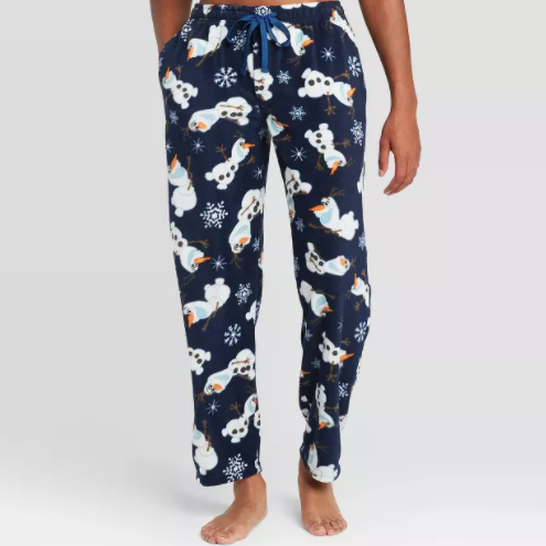 Men's Olaf Christmas Fleece Pajama Pants