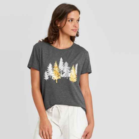 Women's Holiday Trees Sleep T-Shirt